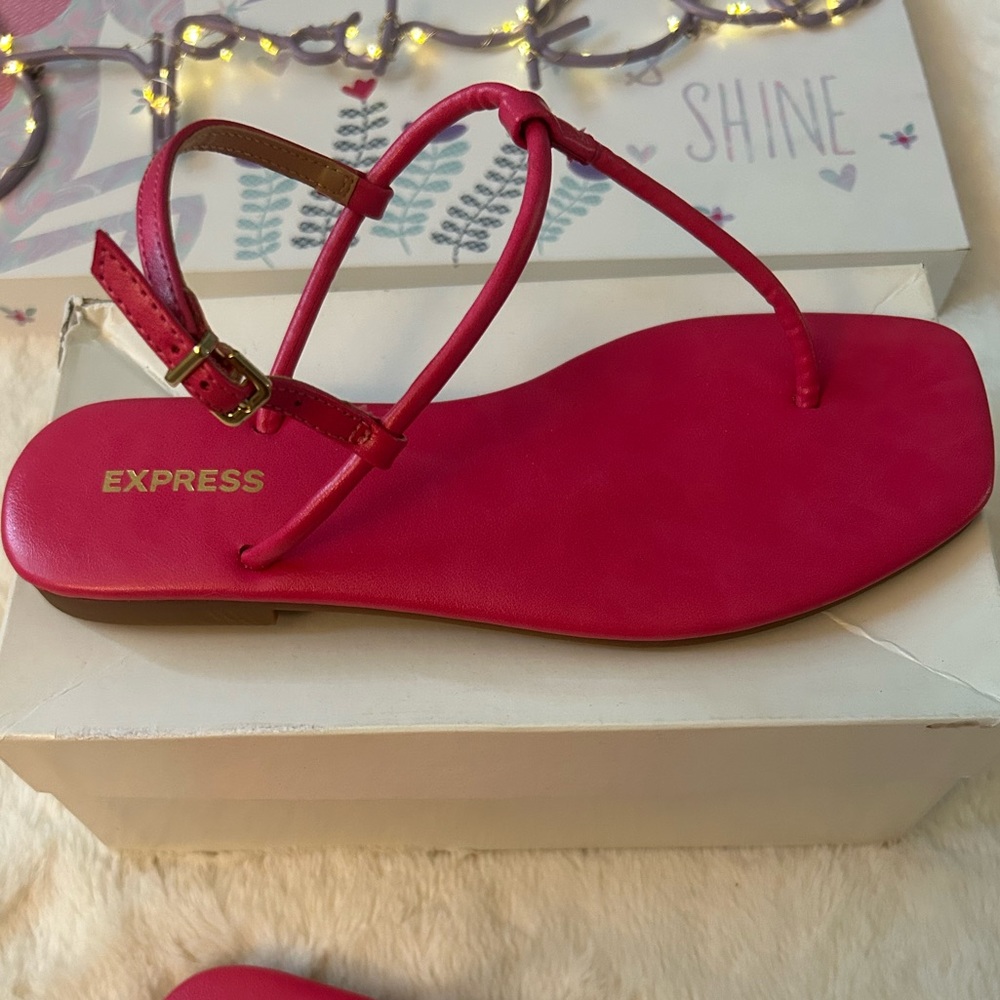Express Hot Pink sandals 💗